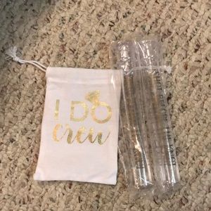 Test tube shot holders and bag